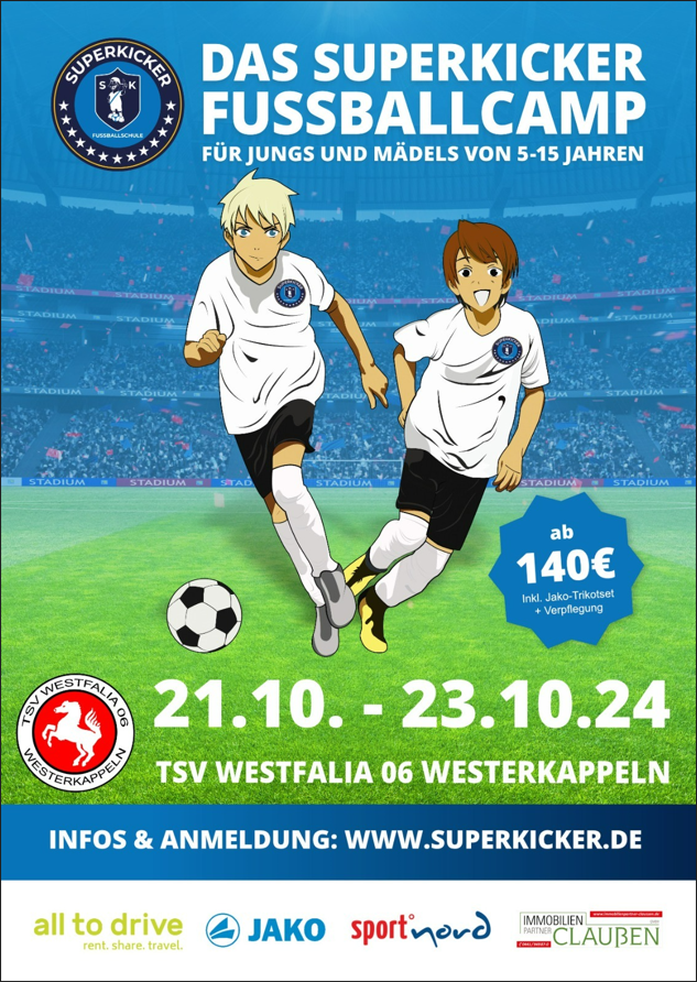 Fußballcamp in den Herbstferien bei Westfalia