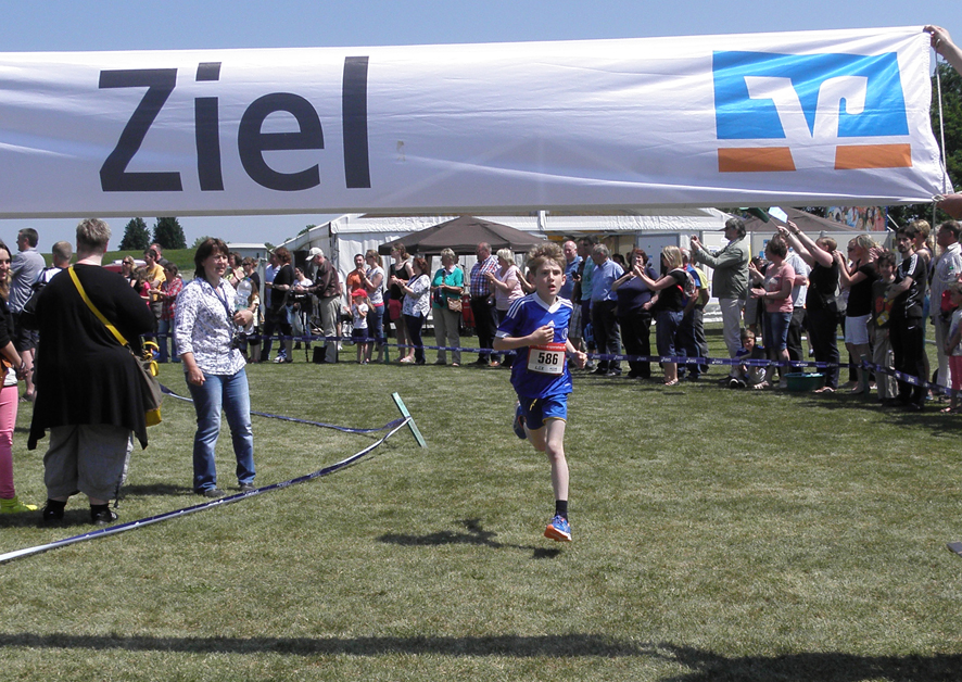 Michel Fels beim Zieleinlauf