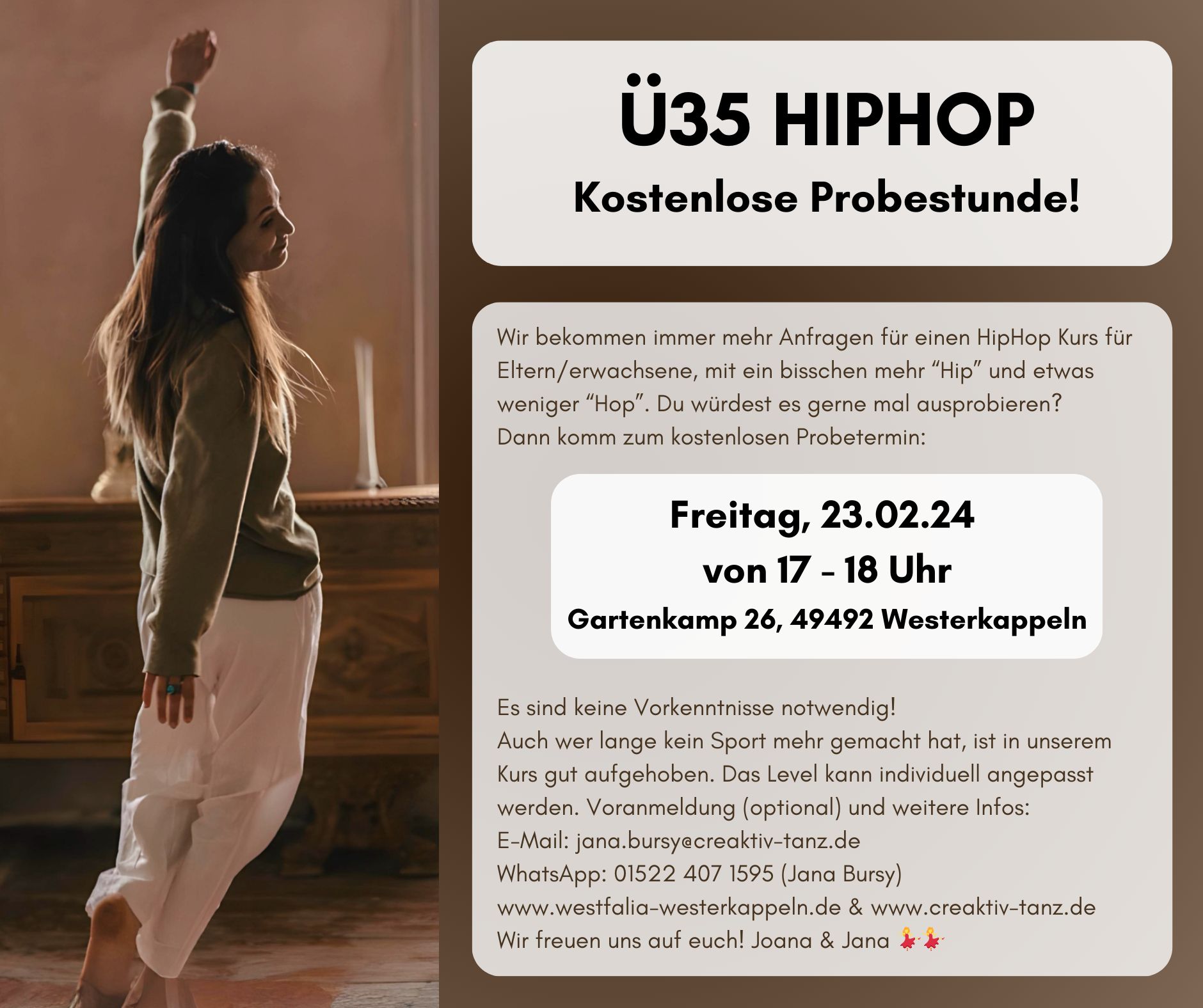 Herzlich willkommen zum Ü35-HIPHOPP