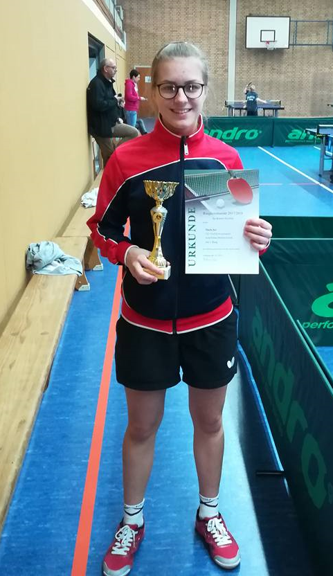 ein Spiel, ein Sieg - die neue Kreisranglistensiegerin der Mädchen, Maria Zer