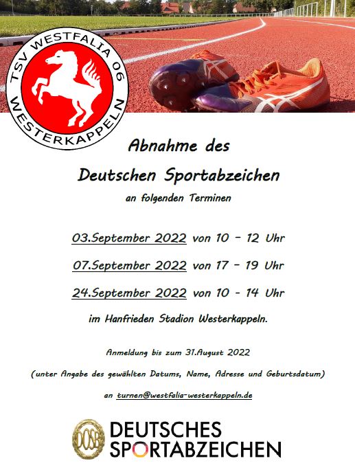 Flyer Sportabzeichen 2022